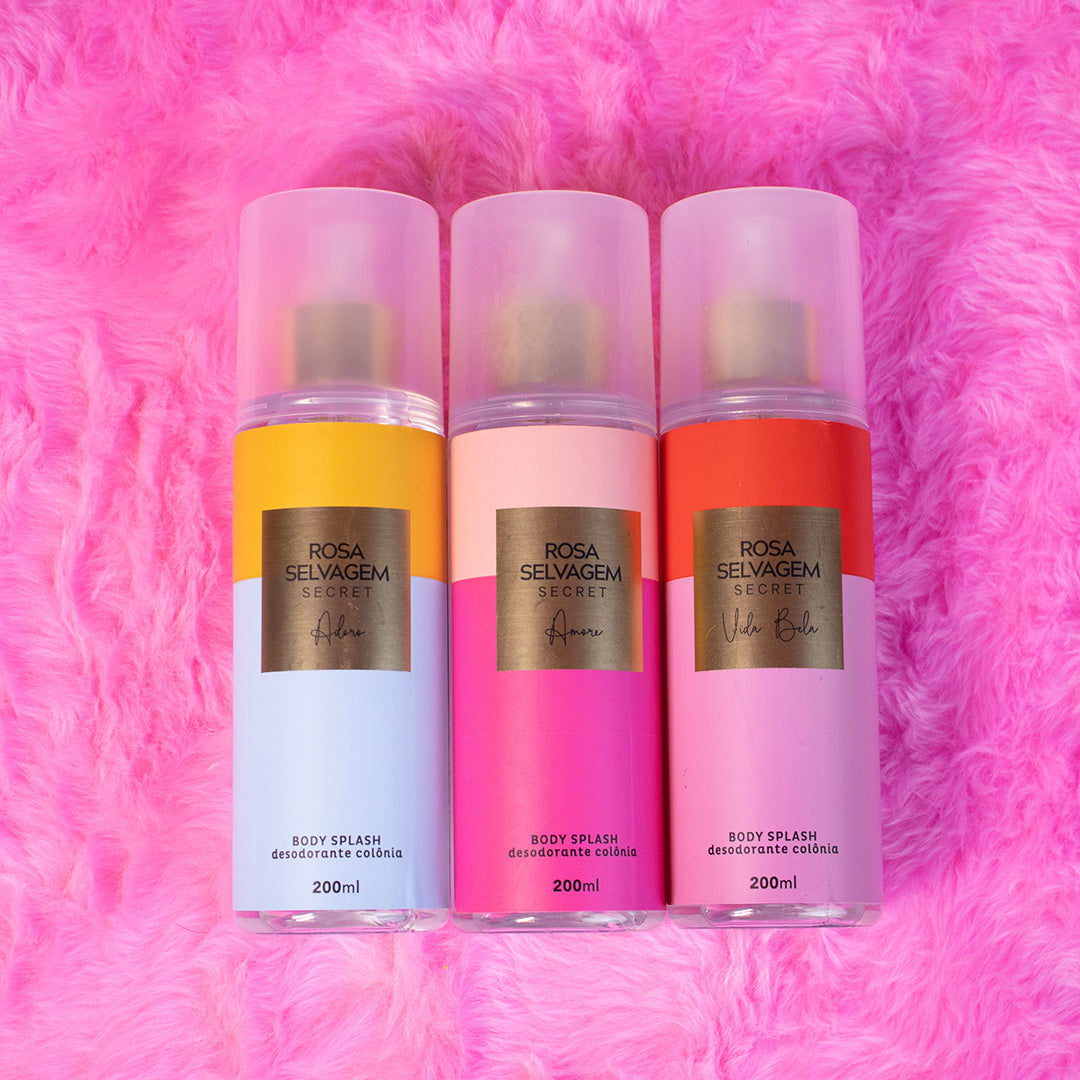 Body Splash Secrets - Adore + Amore + Vida Bela