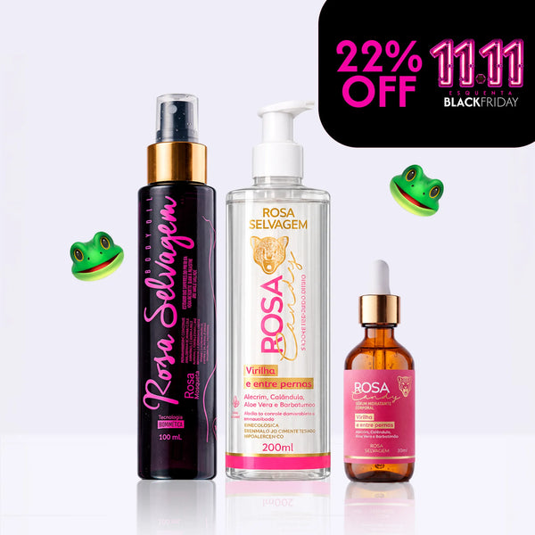 Kit Mc Mirella - Óleo Clareador Corporal + Sabonete Íntimo + Sérum Candy