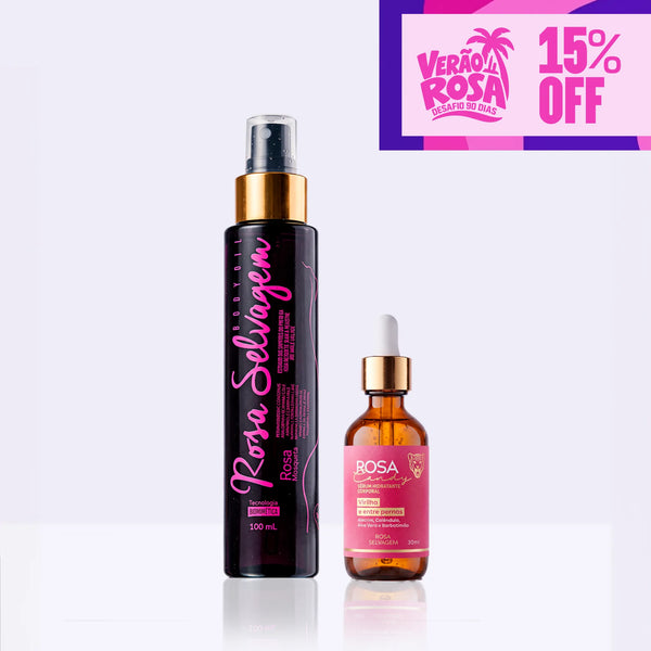 KIT Rosa Candy - Sérum Clareador Íntimo + Óleo - Verão Rosa