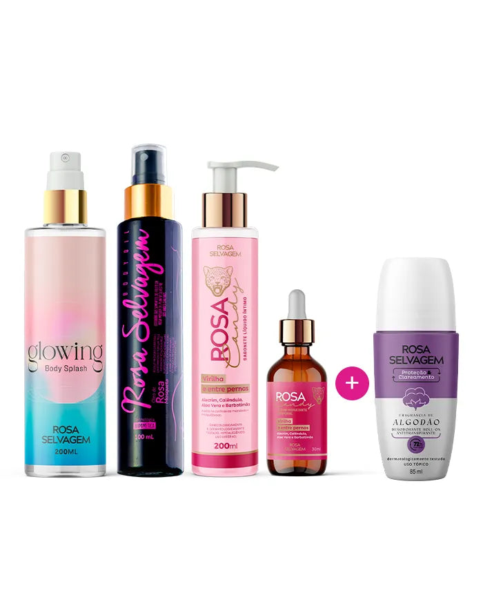 Autocuidado Total + glowing e desodorante algodão