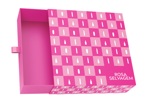 Caixa de Presente Rosa Selvagem