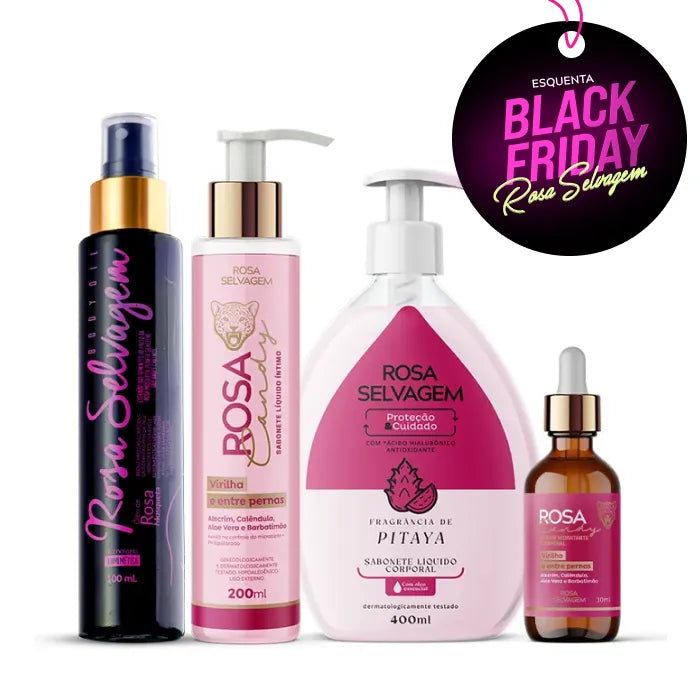 Kit Sabonete Pitaya + Sabonete Íntimo + Sérum Candy + Óleo Clareador