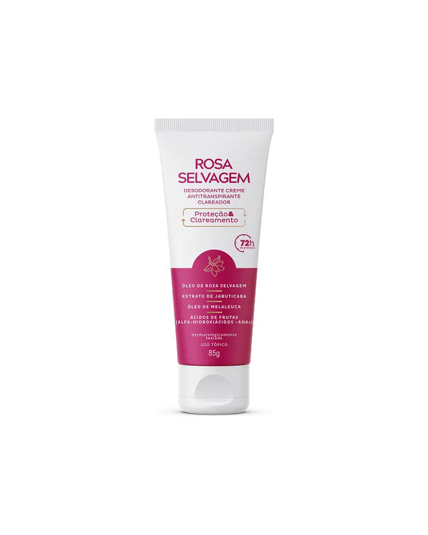 Rosa Selvagem - Desodorante Creme Clareador Tradicional