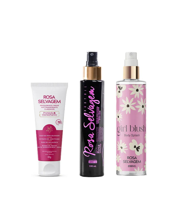 KIT Girl Blush + Óleo + Desodorante Creme