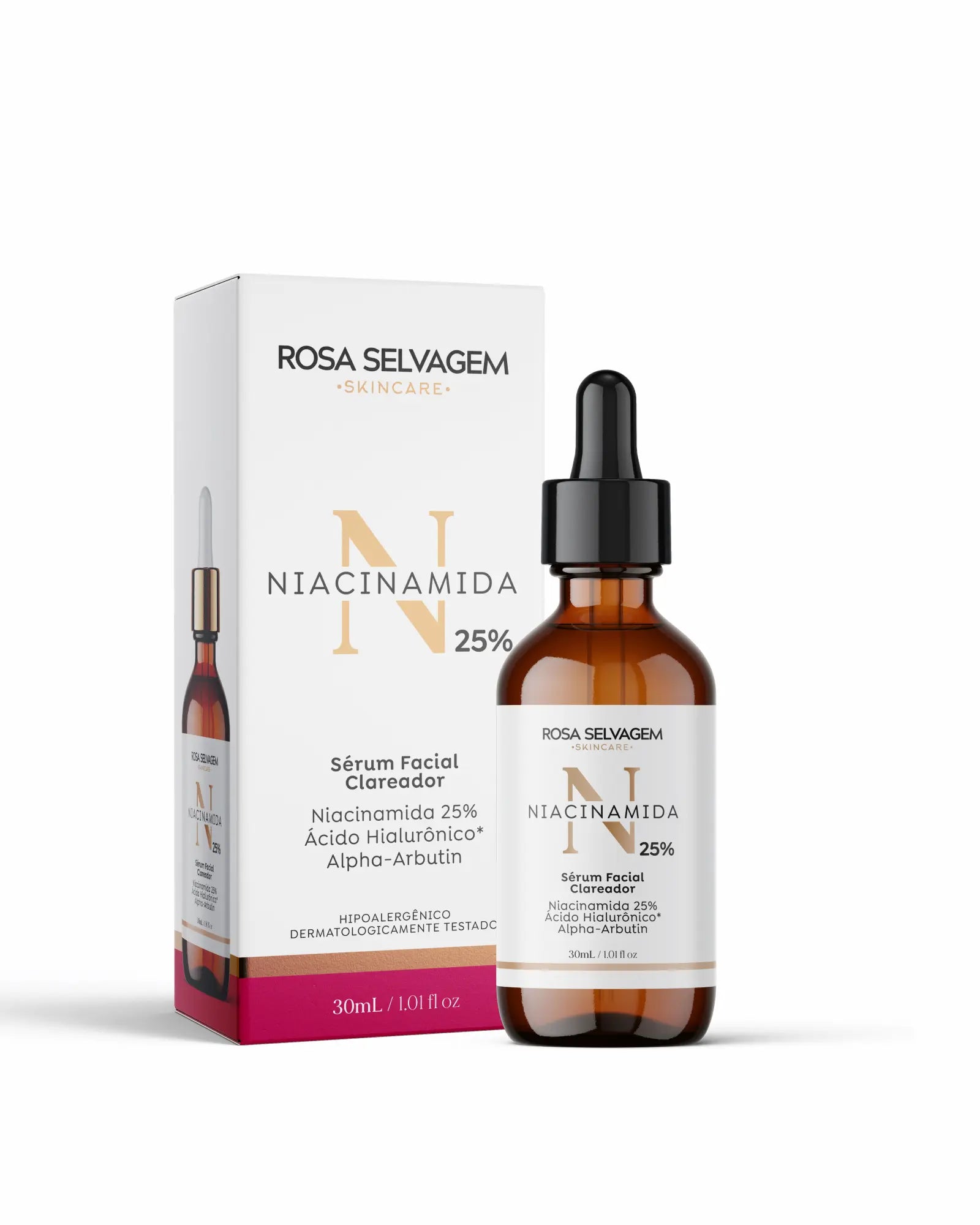 Rosa Selvagem - Niacinamida 25% Sérum Facial Clareador - 1 unid.