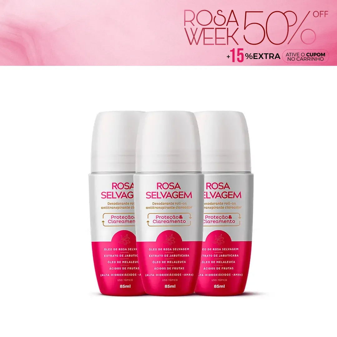 3 Desodorantes clareadores - Rosa Week