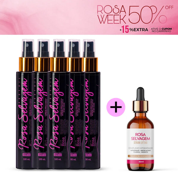 KIT Clareamento Completo Family + Sérum Niacinamida 25% - Rosa Week