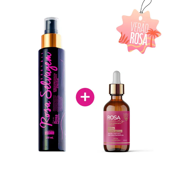 Kit Rosa Candy: Sérum Clareador Íntimo + Óleo
