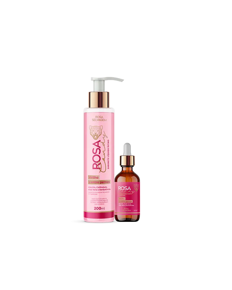 Kit Rosa Candy Clareador Íntimo