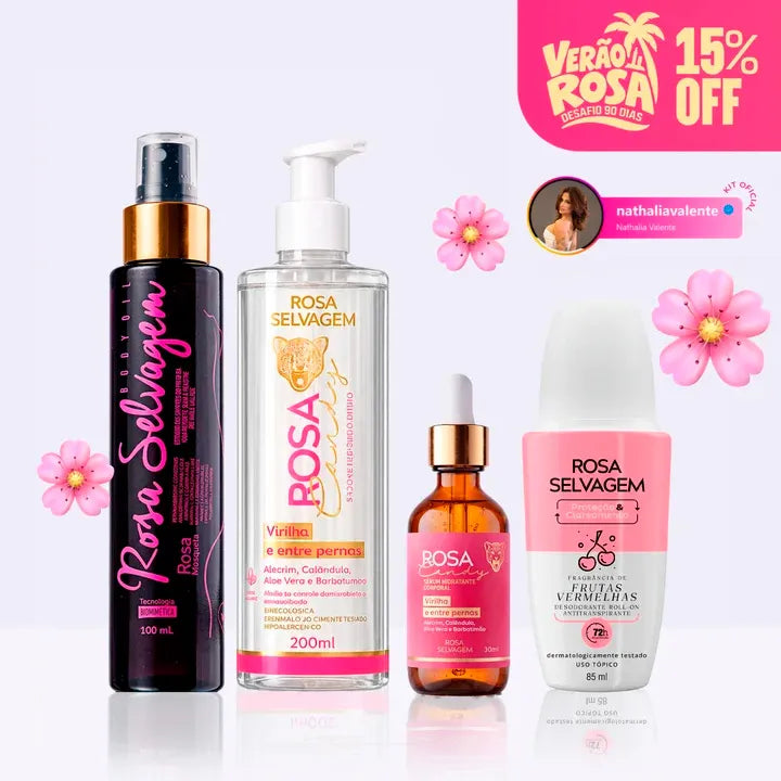 KIT Florzinha Rosa Candy - Nathália Valente - Verão Rosa