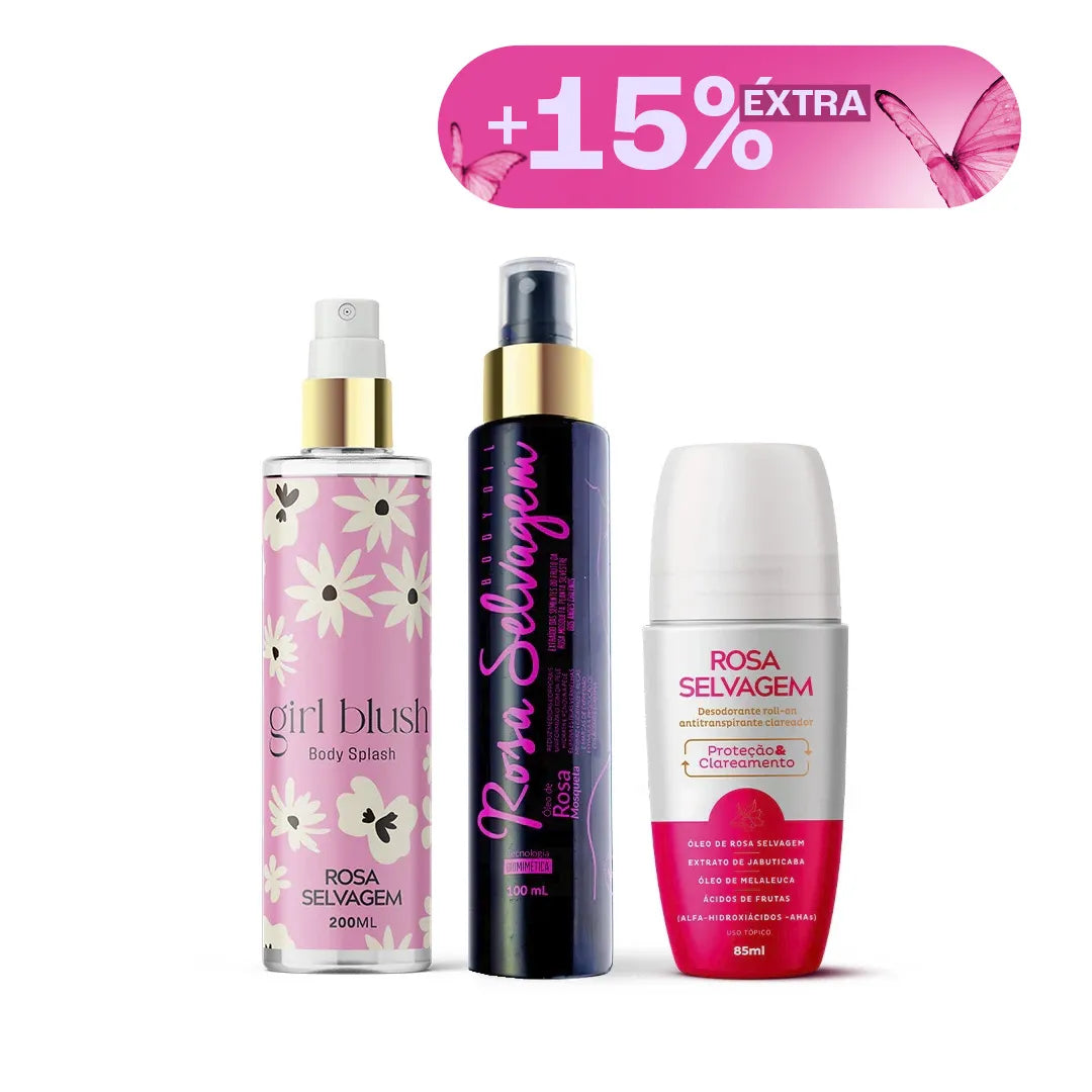 PROMOBLOOM - KIT GIRL BLUSH - ÓLEO - DESODORANTE