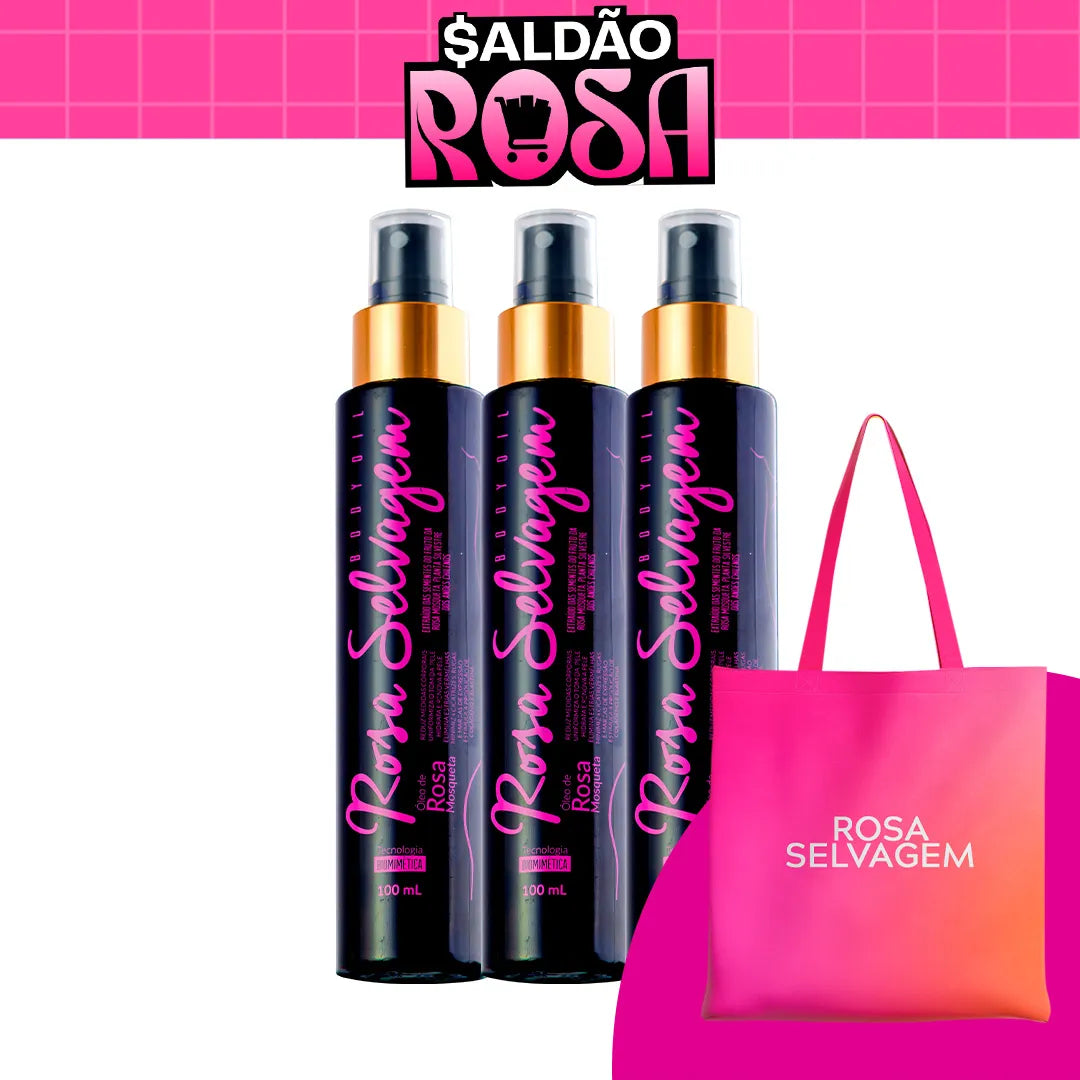 Saldão Rosa - 3 Óleos + Ecobag