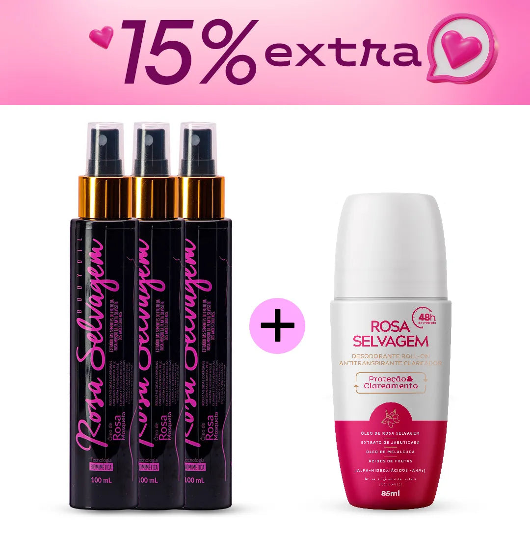 Semana do consumidor - Kit 3 óleos + desodorante clareador