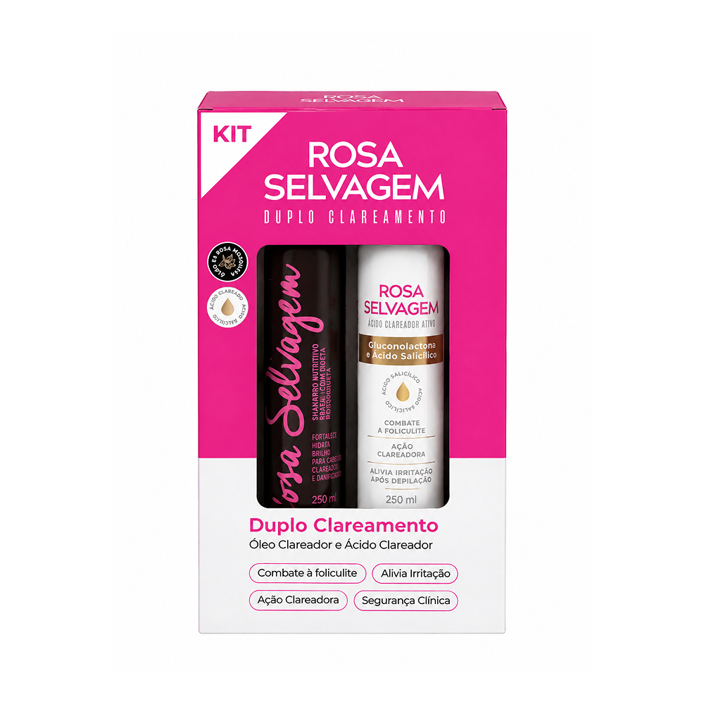 Kit Duplo Clareamento Rosa Selvagem - Verão Rosa