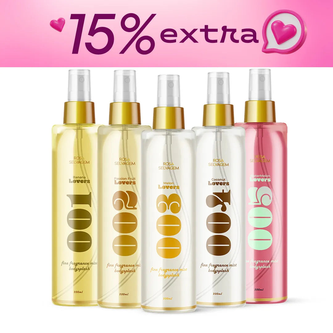 Semana do consumidor - Kit body splash rosa lovers - 001 a 005