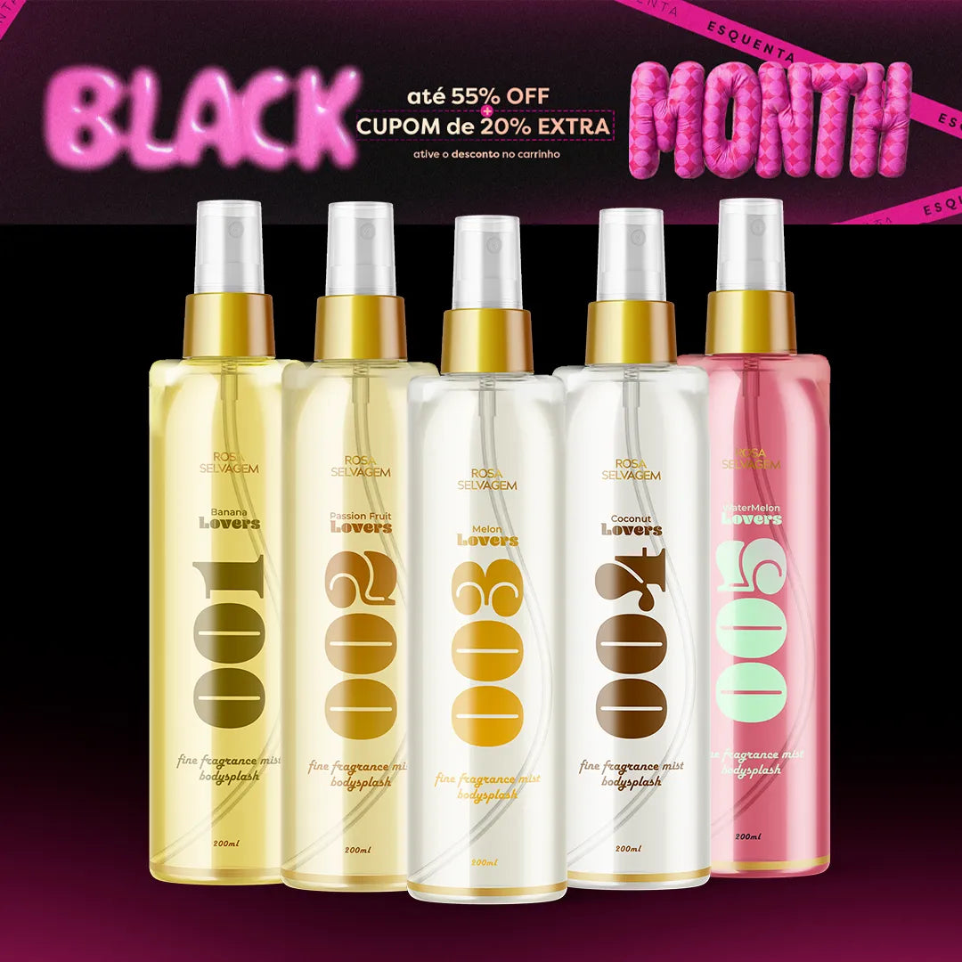 Black month - Kit body splash rosa lovers - 001 a 005