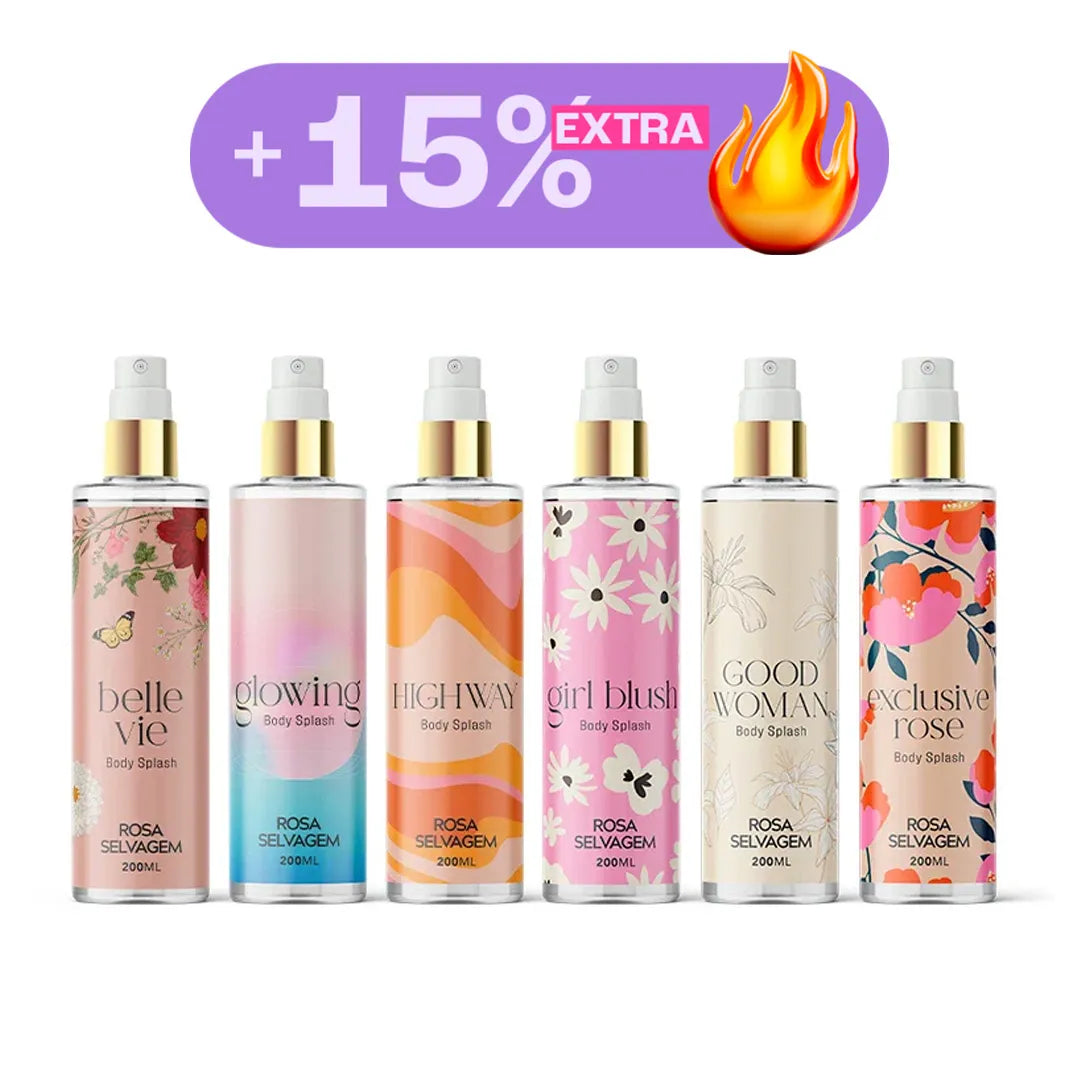 Promo combo - Kit Completo Body Splash Rosa Selvagem
