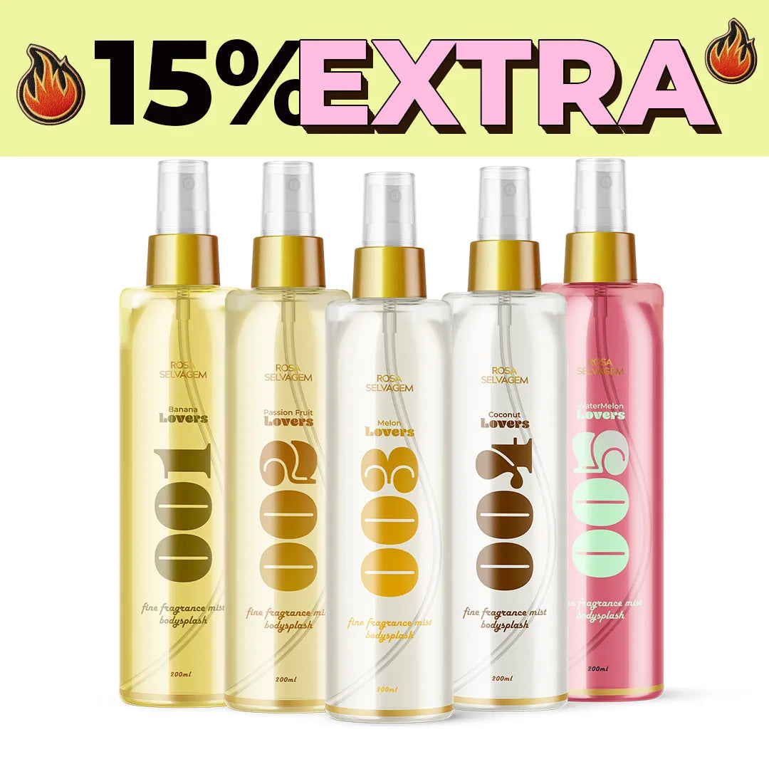 Ultrasale - Kit body splash rosa lovers - 001 a 005