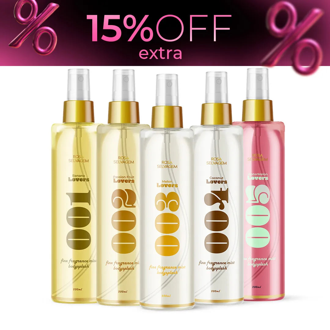 8.8 - Kit body splash rosa lovers - 001 a 005
