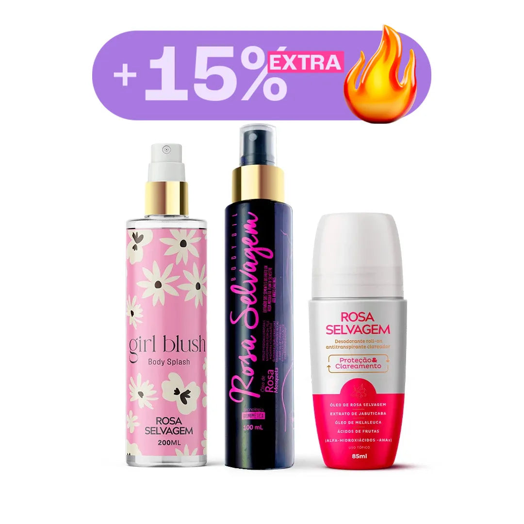Promo combo - Kit girl blush - óleo - desodorante