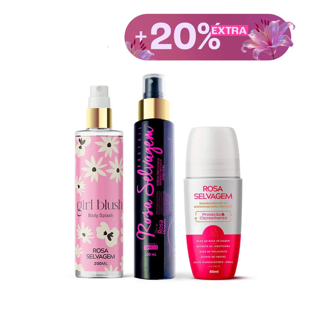 OUTLET - KIT GIRL BLUSH - ÓLEO - DESODORANTE