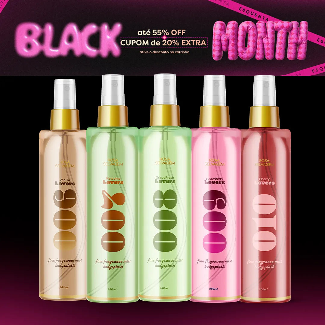 Black month - Kit body splash roas lovers - 006 a 010