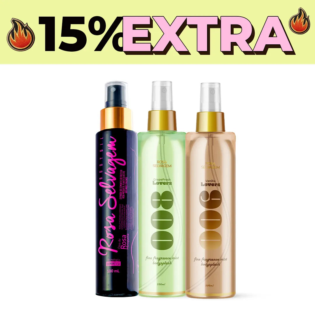 Ultrasale - Kit body splash baunilha + uva + óleo