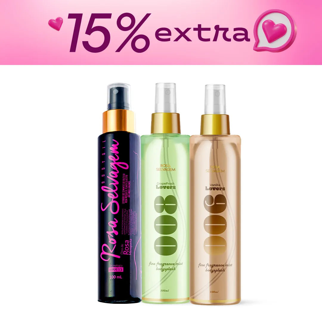 Semana do consumidor - Kit body splash baunilha + uva + óleo