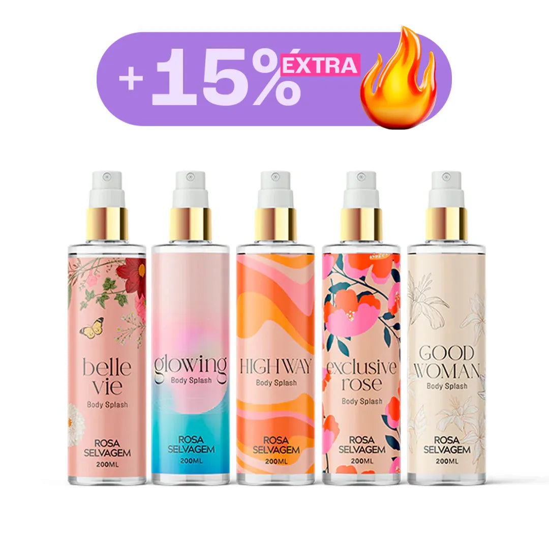 Promo combo - Kit body splashes rosa selvagem