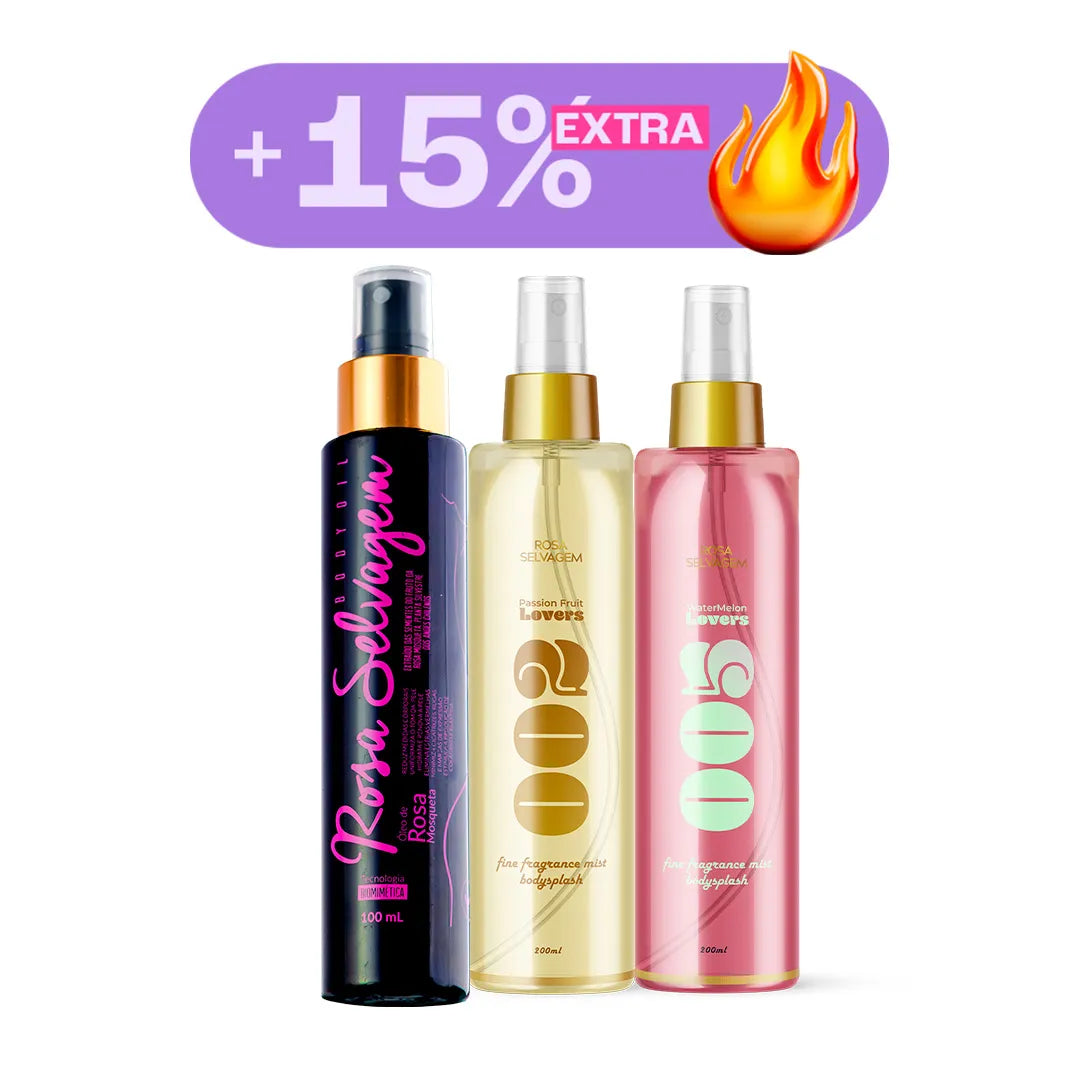 Promo combo - Kit body splash maracujá + melancia + óleo