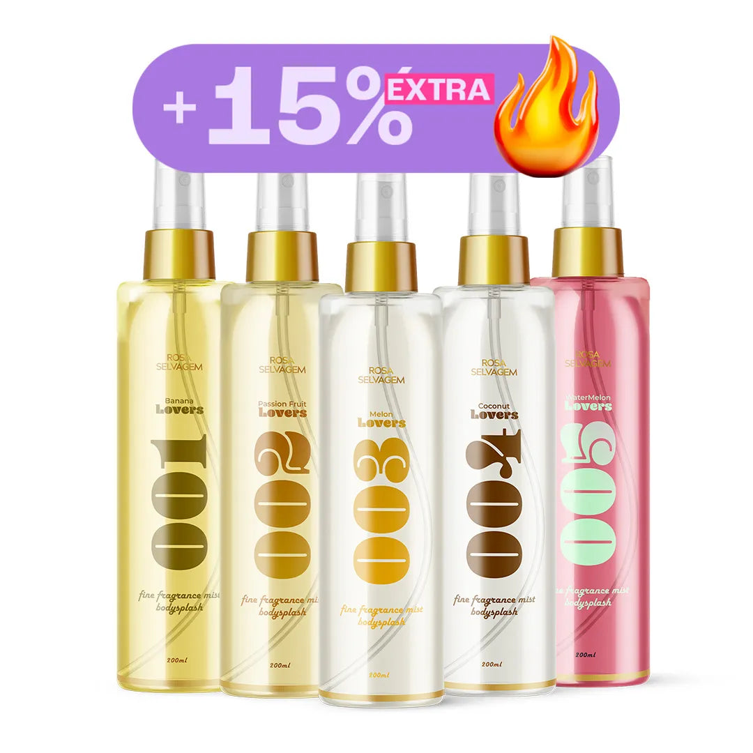 Promo combo - Kit body splash rosa lovers - 001 a 005
