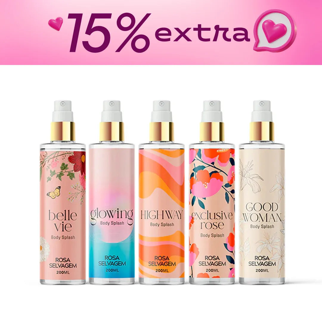Semana do cliente - Kit body splashes rosa selvagem