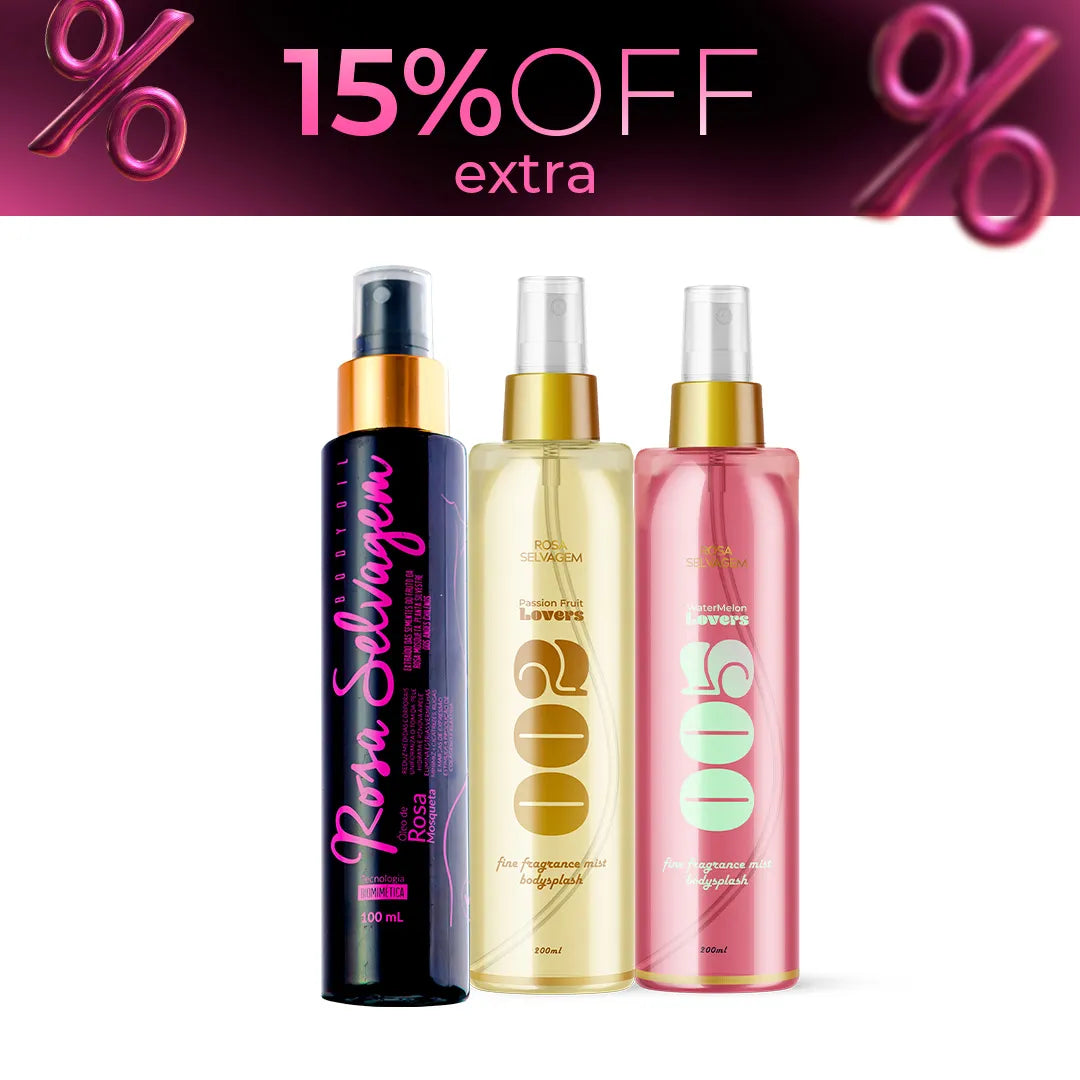 8.8 - Kit body splash maracujá + melancia + óleo