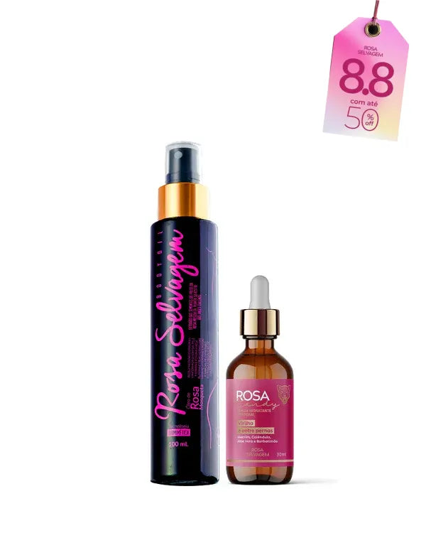KIT Rosa Candy - Sérum Clareador Íntimo + Óleo
