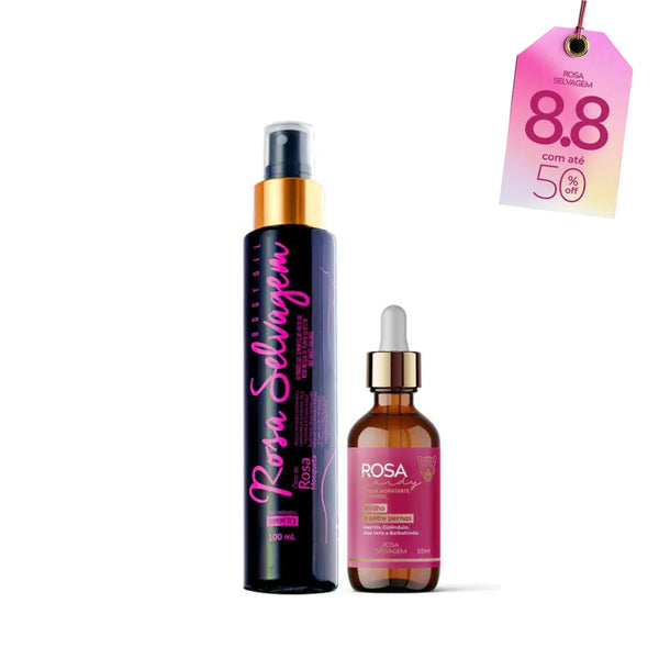 KIT Rosa Candy - Sérum Clareador Íntimo + Óleo