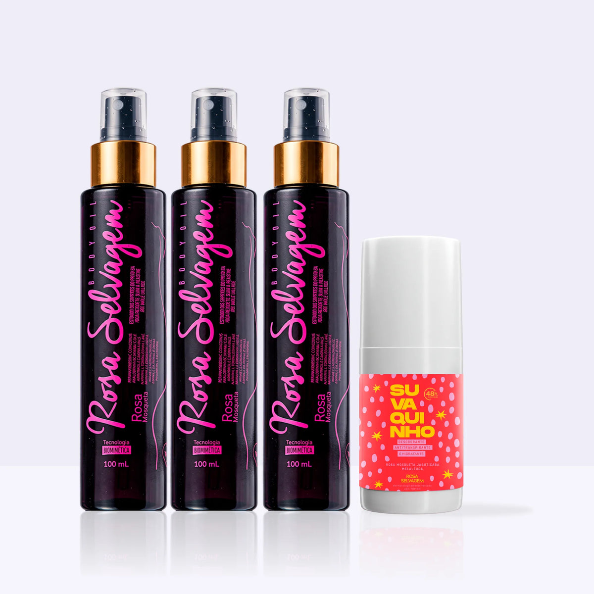 KIT 3 Óleos + Desodorante Antiodor - Carlinhos Maia 🌻