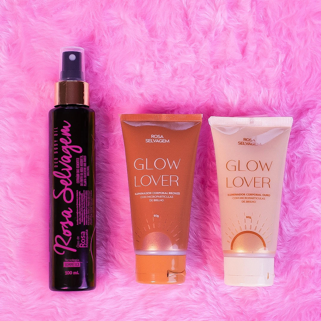 Kit Glow Total Rosa Selvagem