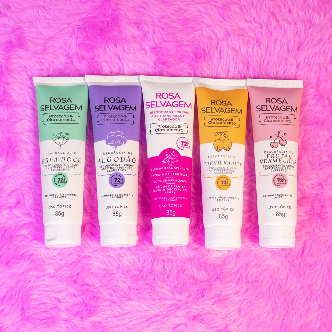 Kit Desodorante Creme Clareador - Todas as fragrâncias