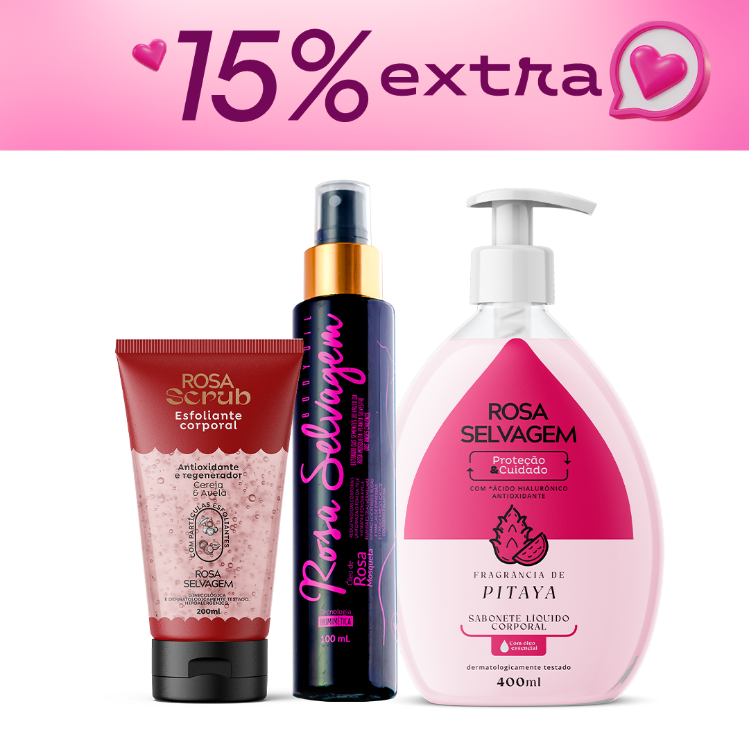 Semana do cliente - Esfoliante + Óleo + Sabonete liquido pitaya