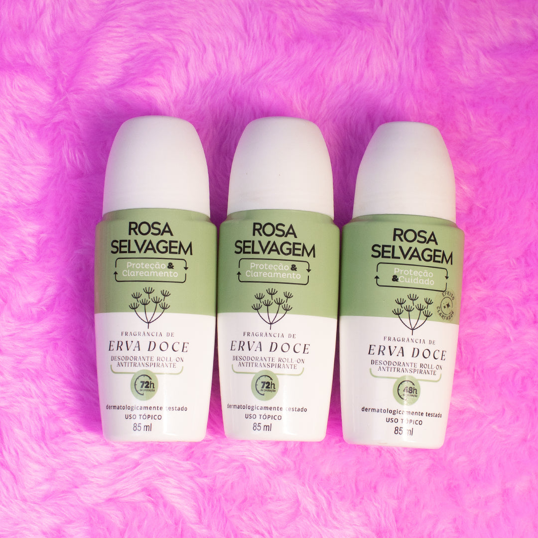 Desodorante Clareador Erva Doce - 3 unids.