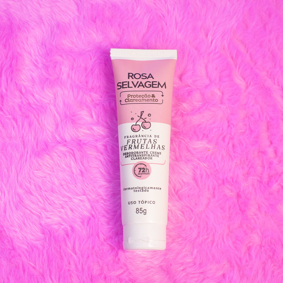 Rosa Selvagem - Desodorante Creme Frutas Vermelhas