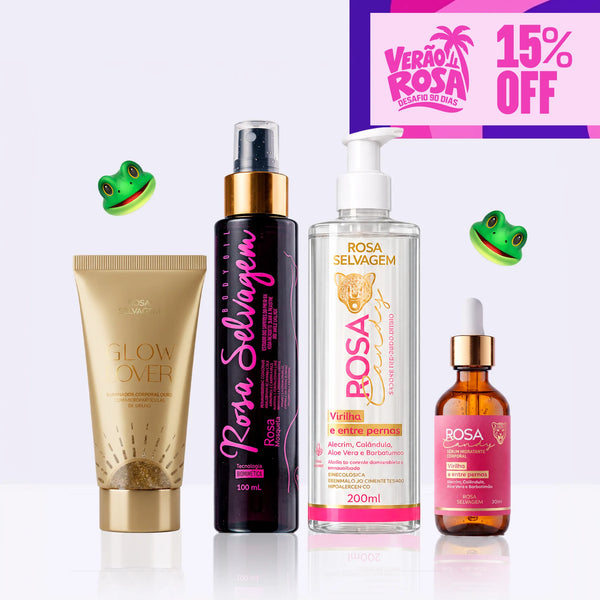 KIT Verão - Clareador de PPK + Iluminador Gold - Verão Rosa