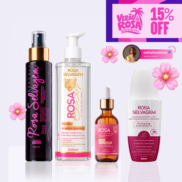KIT Florzinha Rosa Candy - Nathália Valente - Verão Rosa