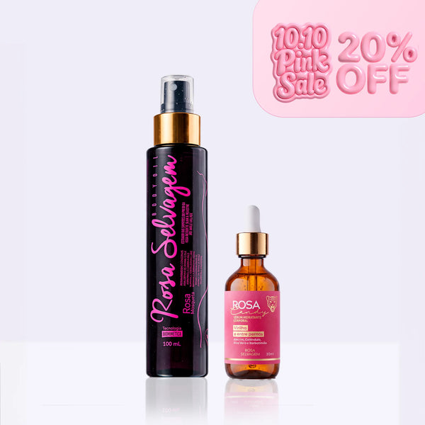KIT Rosa Candy - Sérum Clareador Íntimo + Óleo