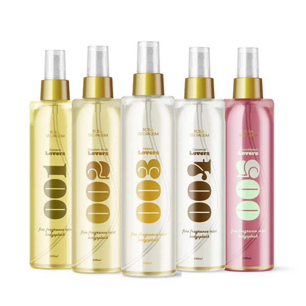 KIT Body Splash Rosa Lovers - 001 a 005