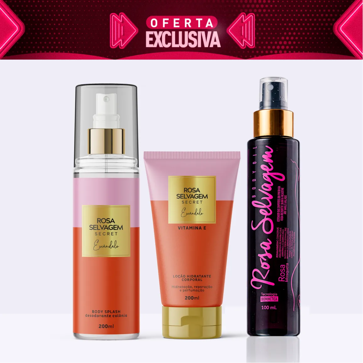Kit Secrets - Escândalo - Oferta Exclusiva