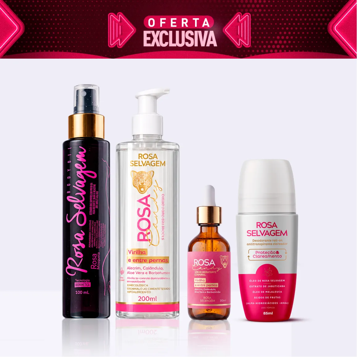 KIT Florzinha Rosa Candy - Nathália Valente - Oferta Exclusiva