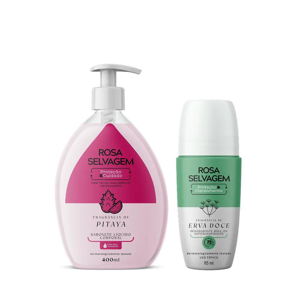 KIT Sabonete Líquido Pitaya + Desodorante Erva Doce