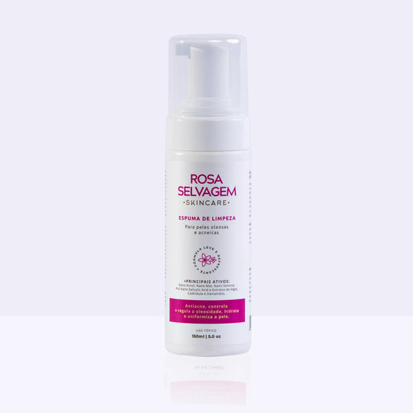 Rosa Selvagem - Espuma de Limpeza - Antioleosidade e Antiacne