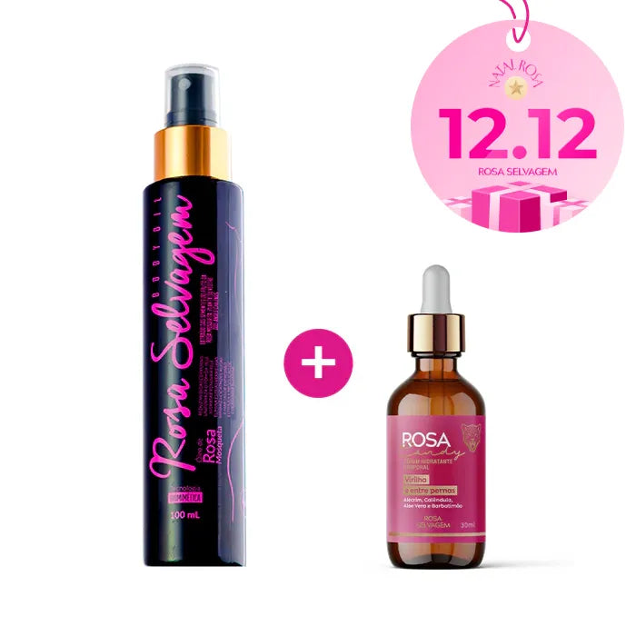 RELAMPAGO - Kit Rosa Candy: Sérum Clareador Íntimo + Óleo